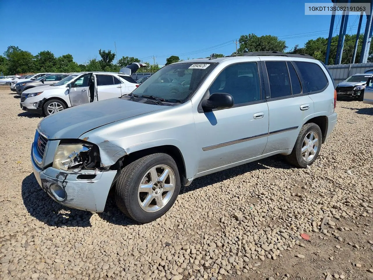 2008 GMC Envoy VIN: 1GKDT13S082191063 Lot: 55949476