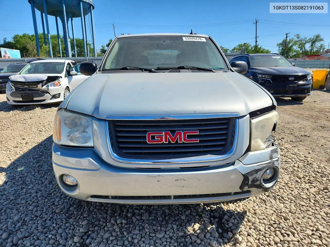 2008 GMC Envoy VIN: 1GKDT13S082191063 Lot: 55949476