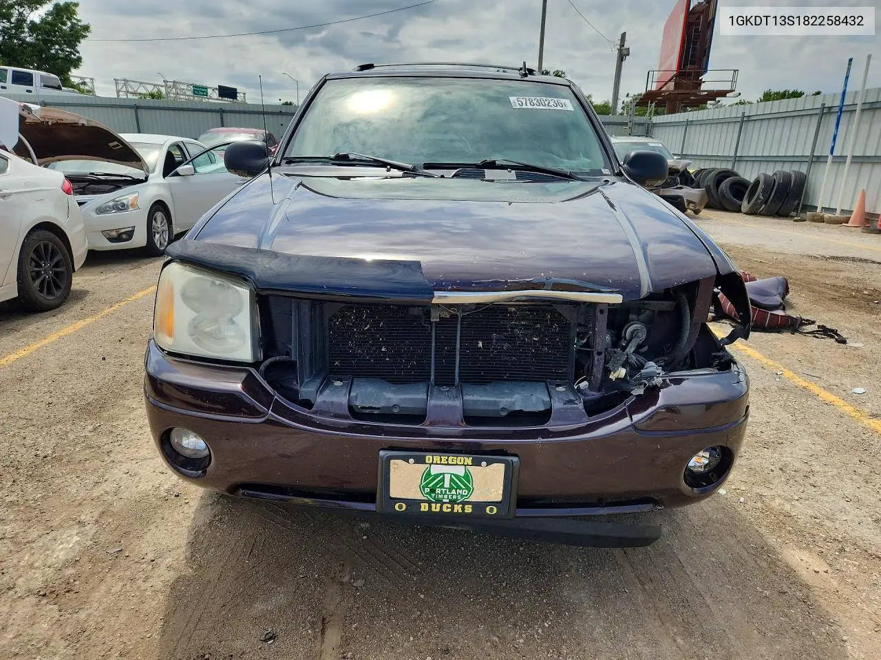 2008 GMC Envoy VIN: 1GKDT13S182258432 Lot: 57830236