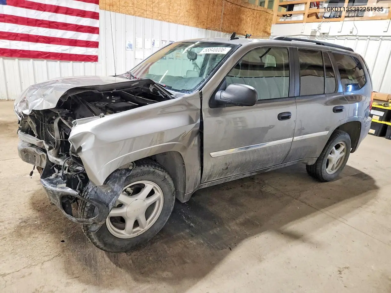 2008 GMC Envoy VIN: 1GKDT13S382251935 Lot: 58840006