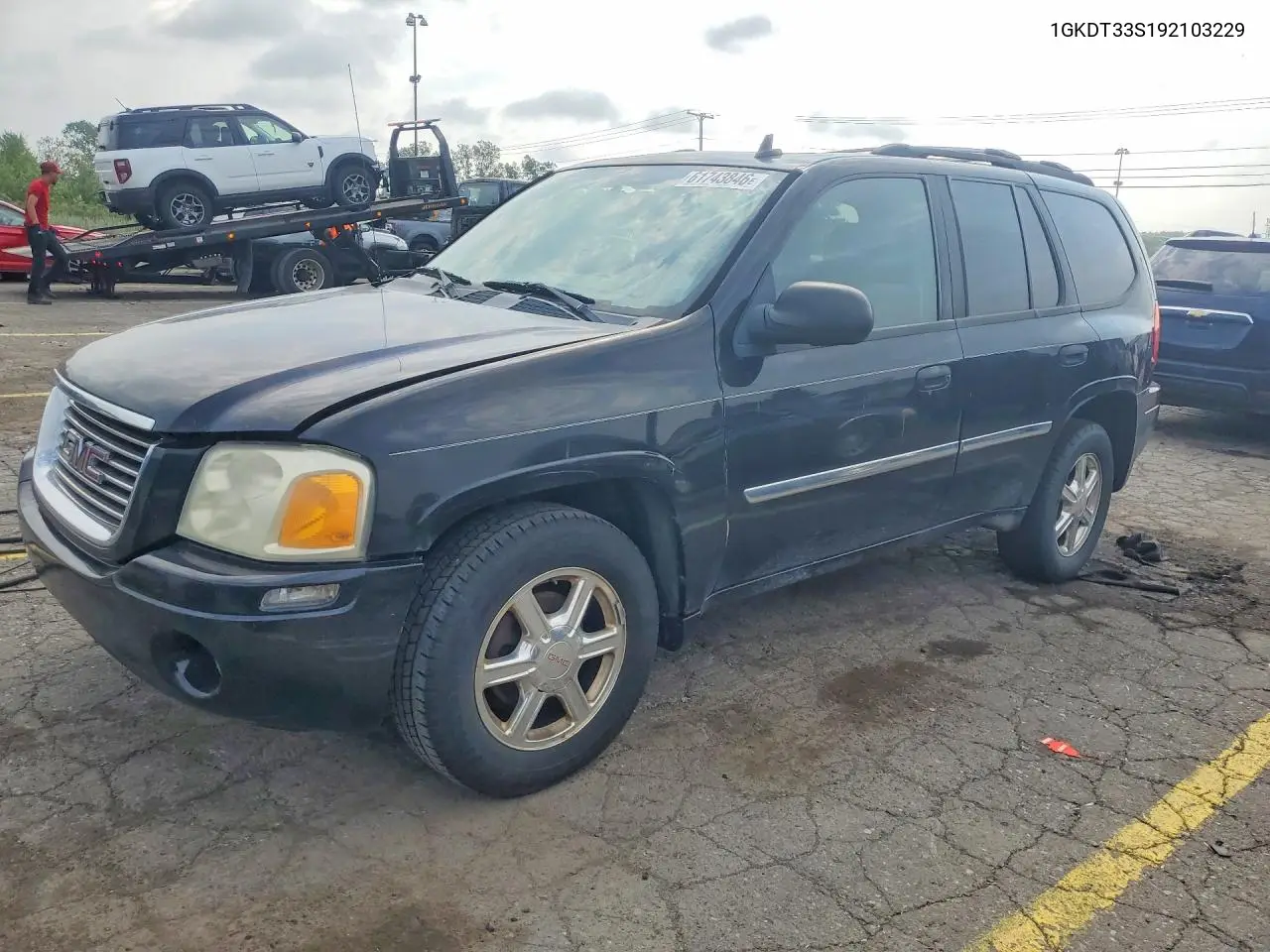 2009 GMC Envoy Sle VIN: 1GKDT33S192103229 Lot: 61743846