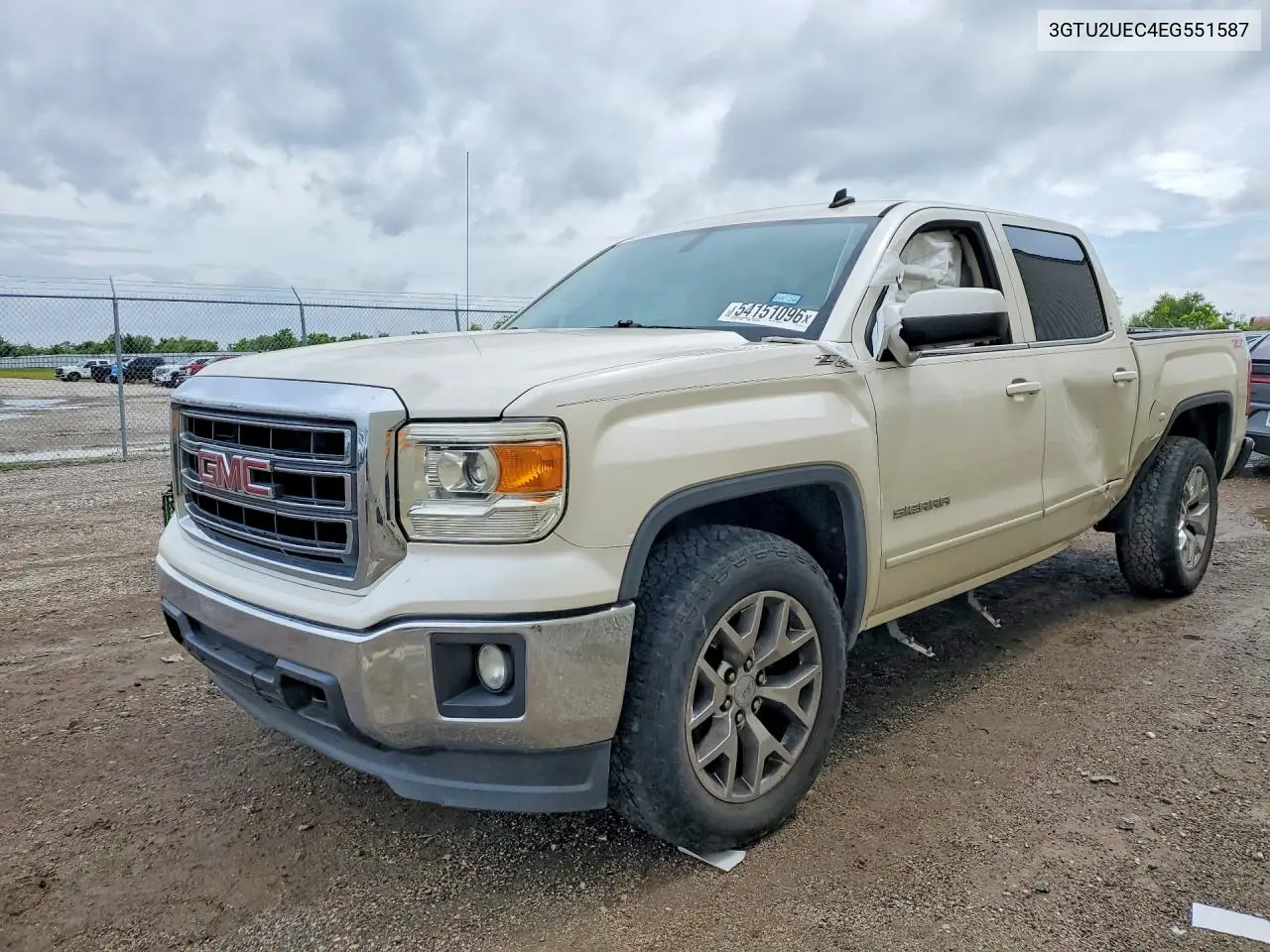 2014 GMC 1500 VIN: 3GTU2UEC4EG551587 Lot: 54151096