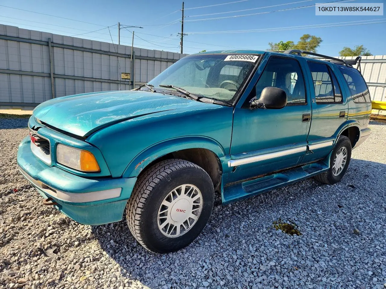 1995 GMC Jimmy VIN: 1GKDT13W8SK544627 Lot: 60695686