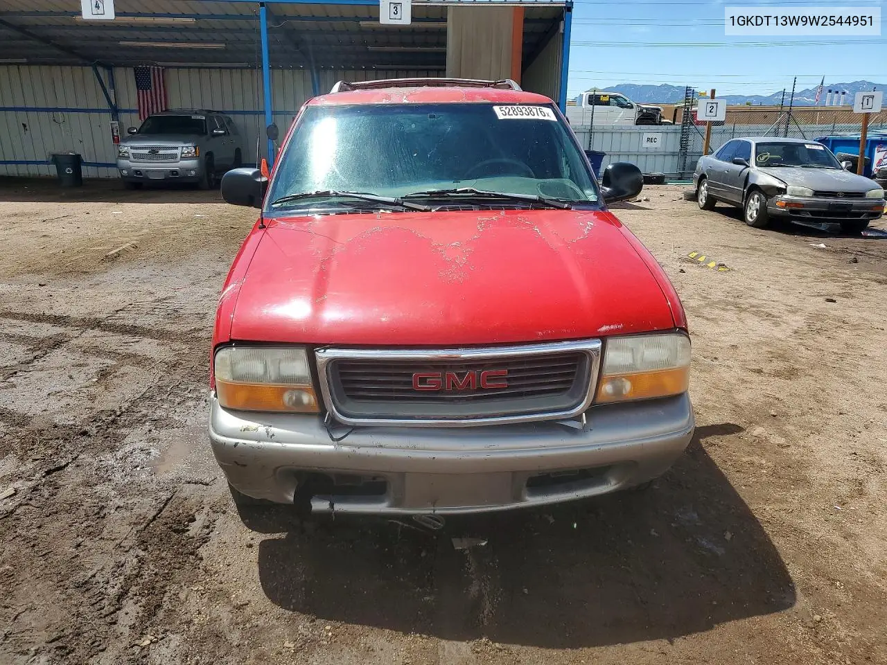 1998 GMC Jimmy VIN: 1GKDT13W9W2544951 Lot: 52893876
