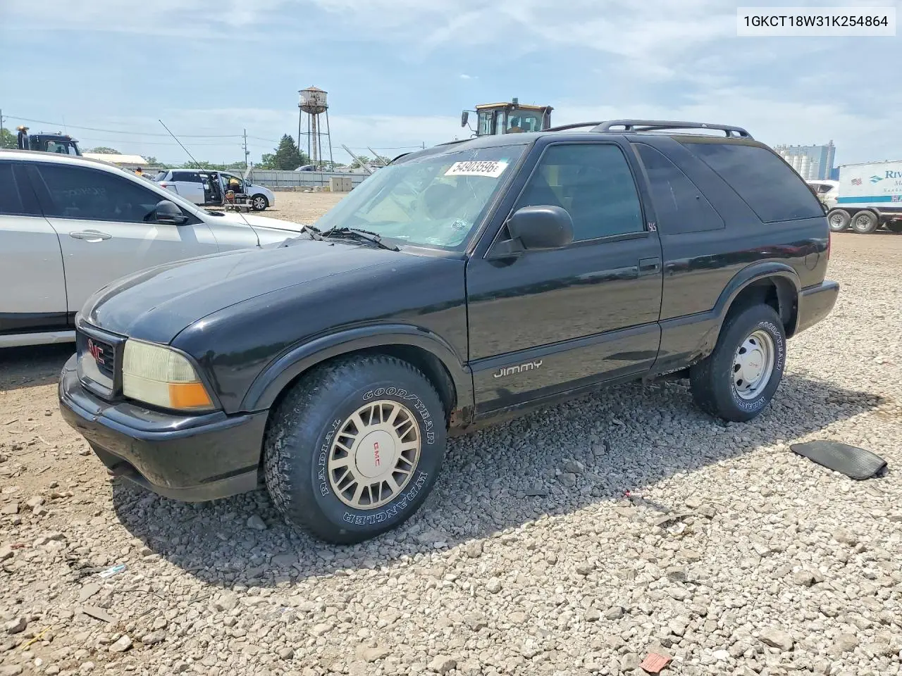 2001 GMC Jimmy VIN: 1GKCT18W31K254864 Lot: 54903596