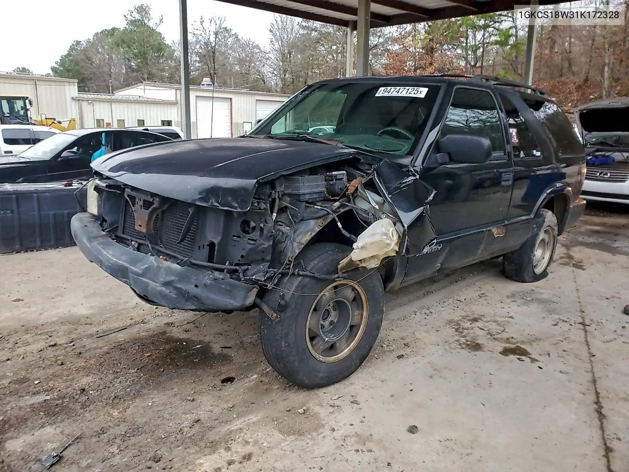 2001 GMC Jimmy VIN: 1GKCS18W31K172328 Lot: 59004376