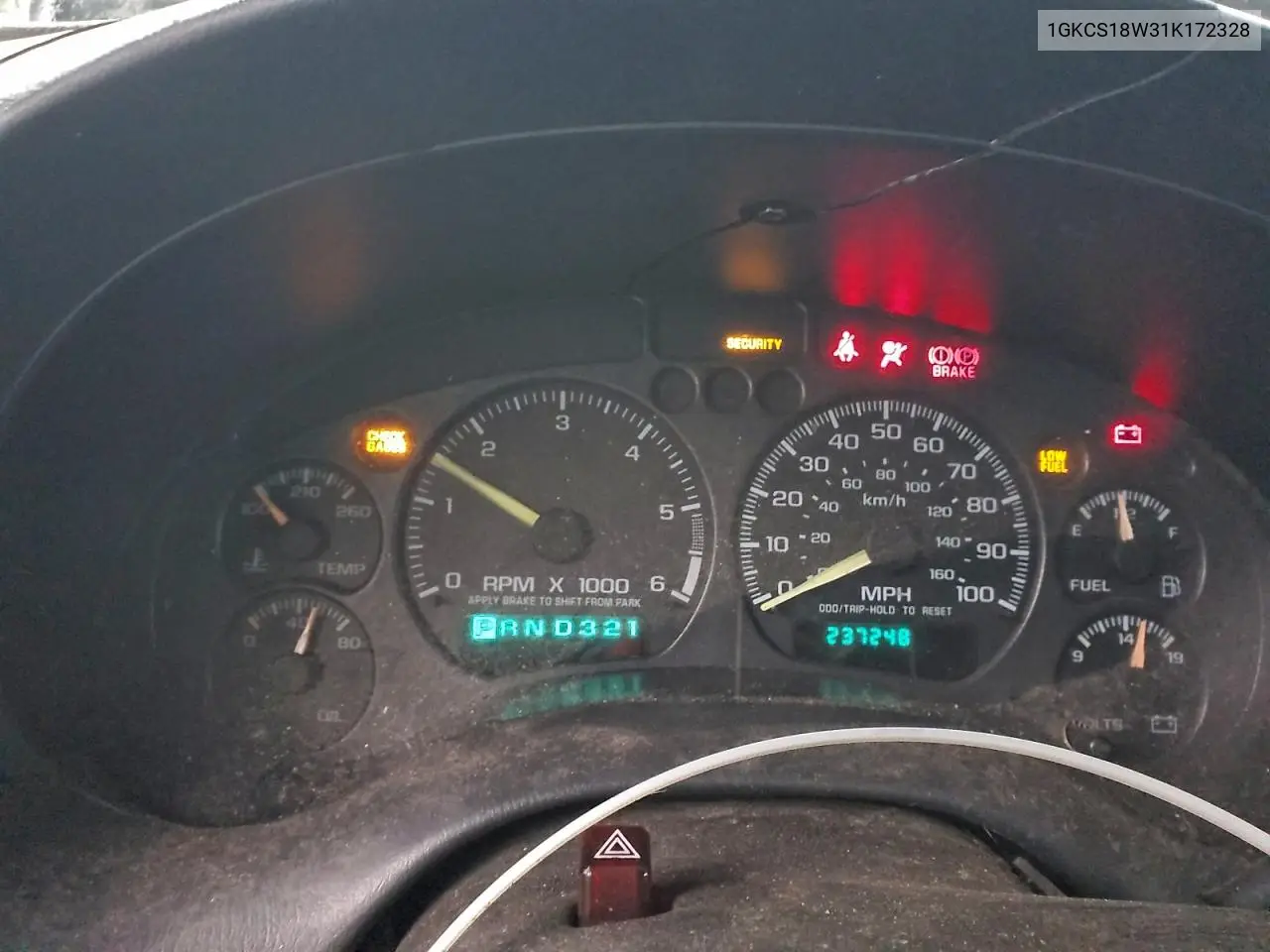 2001 GMC Jimmy VIN: 1GKCS18W31K172328 Lot: 59004376