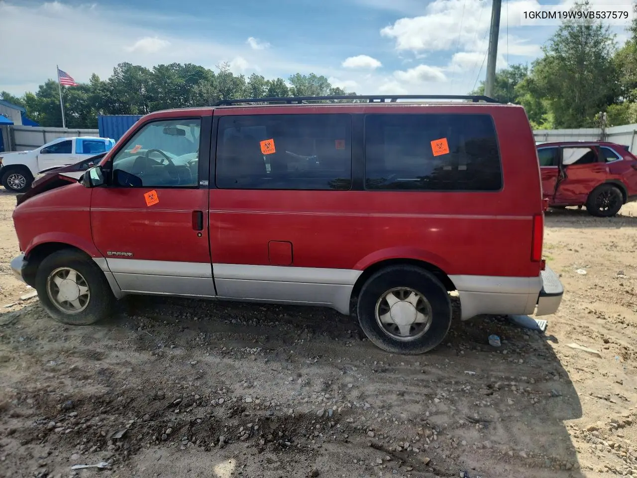 1997 GMC Safari Xt VIN: 1GKDM19W9VB537579 Lot: 60681126