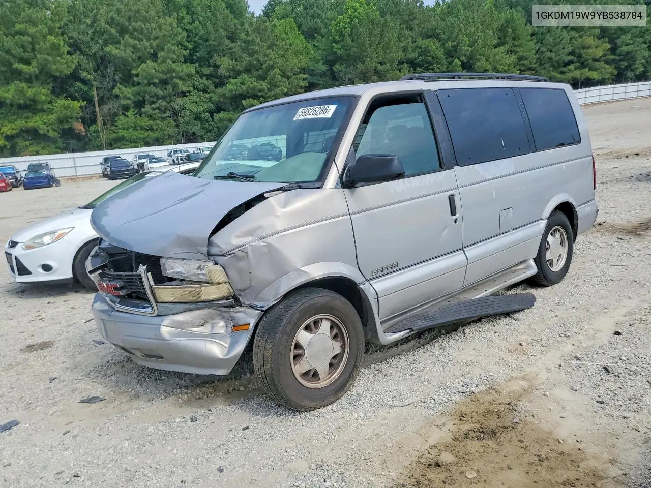 2000 GMC Safari Xt VIN: 1GKDM19W9YB538784 Lot: 59826286