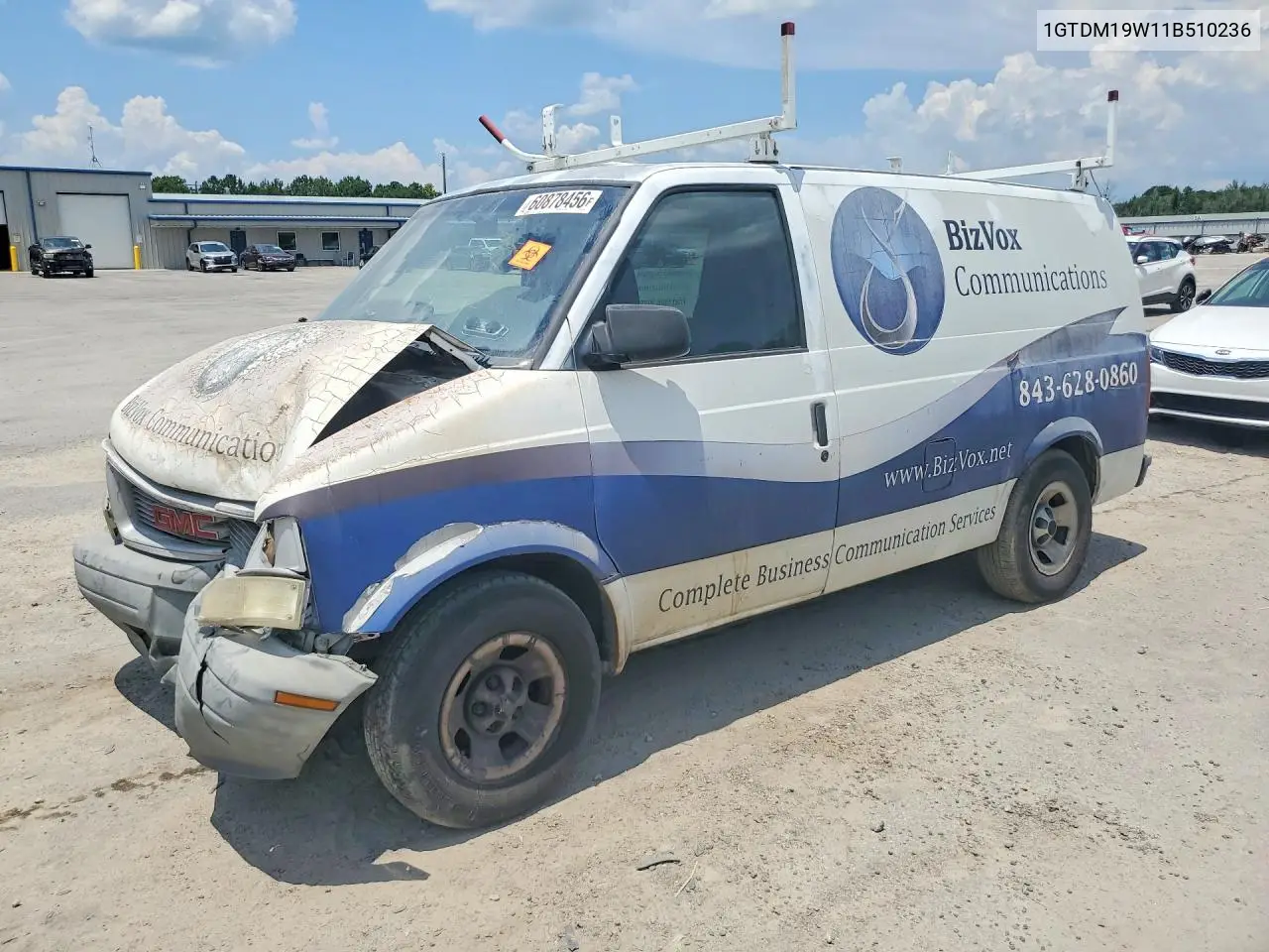 2001 GMC Safari Xt VIN: 1GTDM19W11B510236 Lot: 60878456