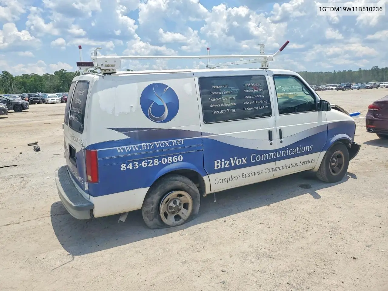 2001 GMC Safari Xt VIN: 1GTDM19W11B510236 Lot: 60878456