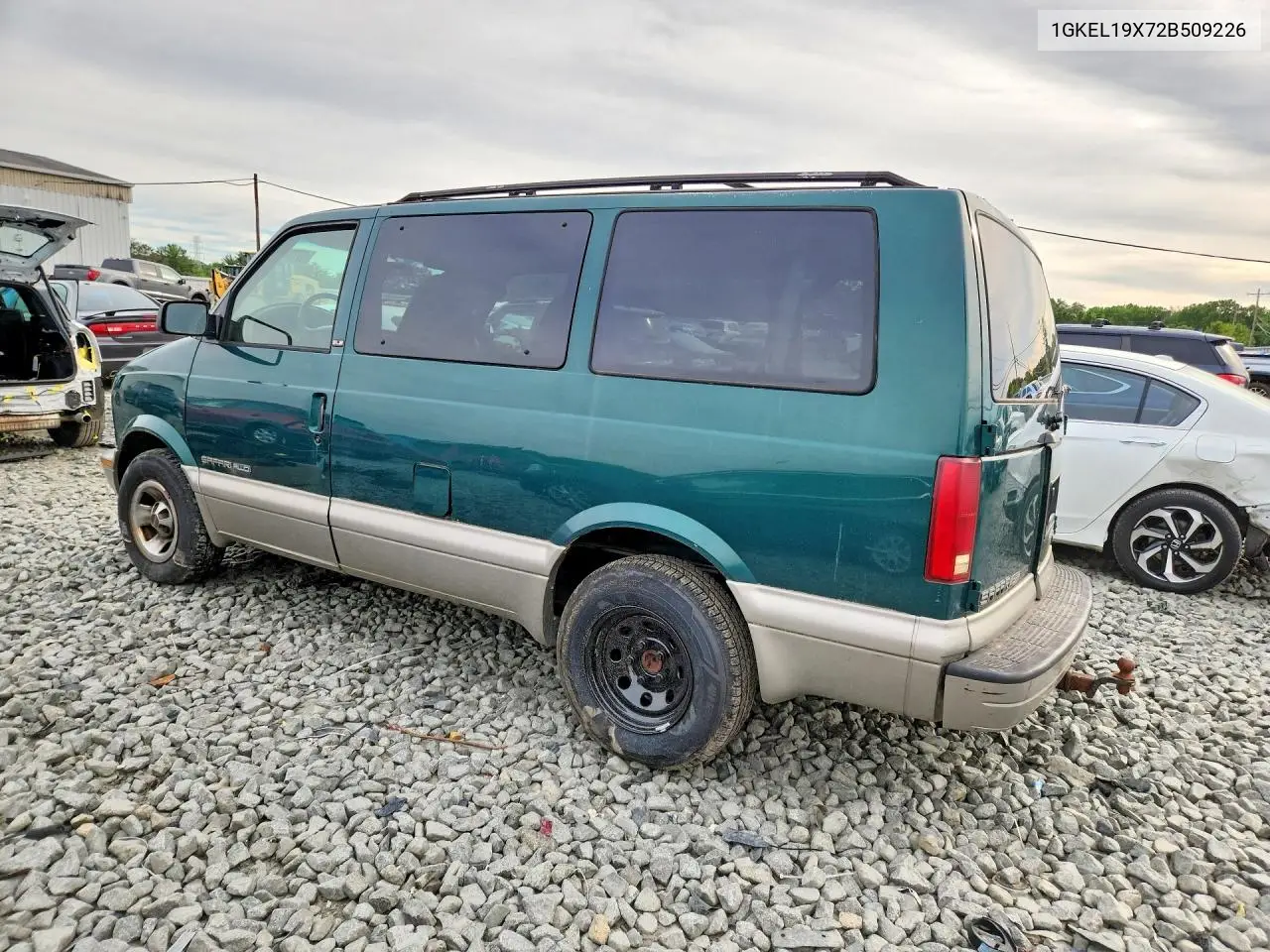 2002 GMC Safari Xt VIN: 1GKEL19X72B509226 Lot: 57704206
