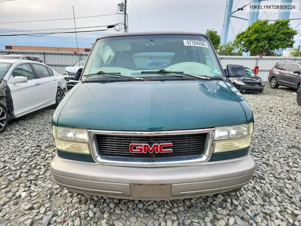 2002 GMC Safari Xt VIN: 1GKEL19X72B509226 Lot: 57704206