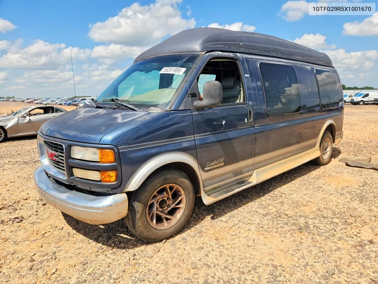 1999 GMC Savana G2500 VIN: 1GTFG29R5X1001670 Lot: 59261986
