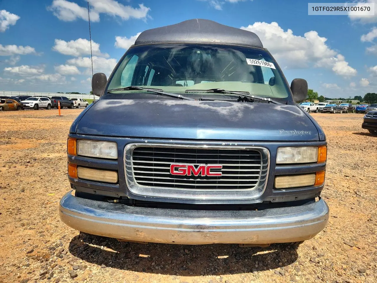 1999 GMC Savana G2500 VIN: 1GTFG29R5X1001670 Lot: 59261986