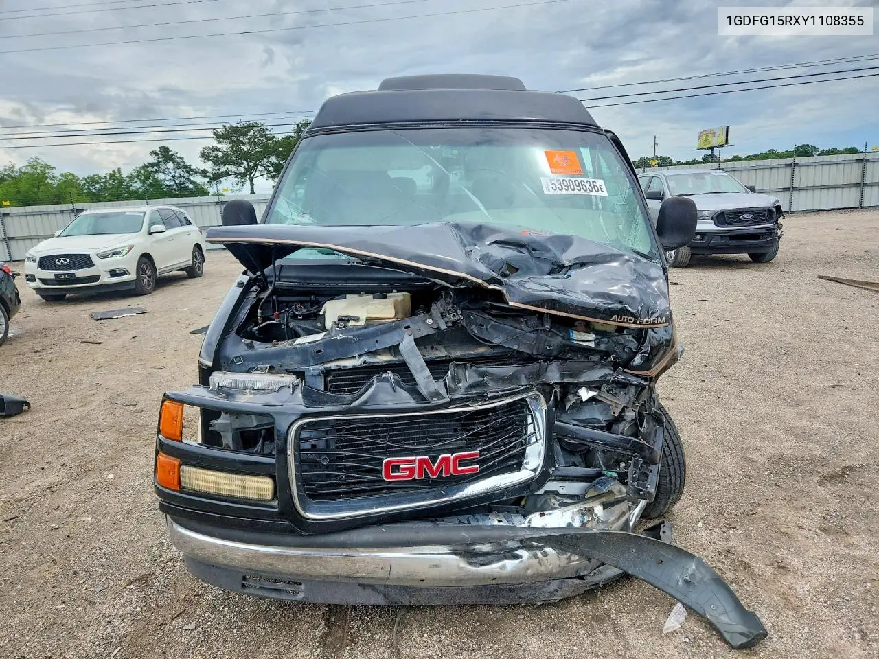 2000 GMC Savana Rv G1500 VIN: 1GDFG15RXY1108355 Lot: 53909636