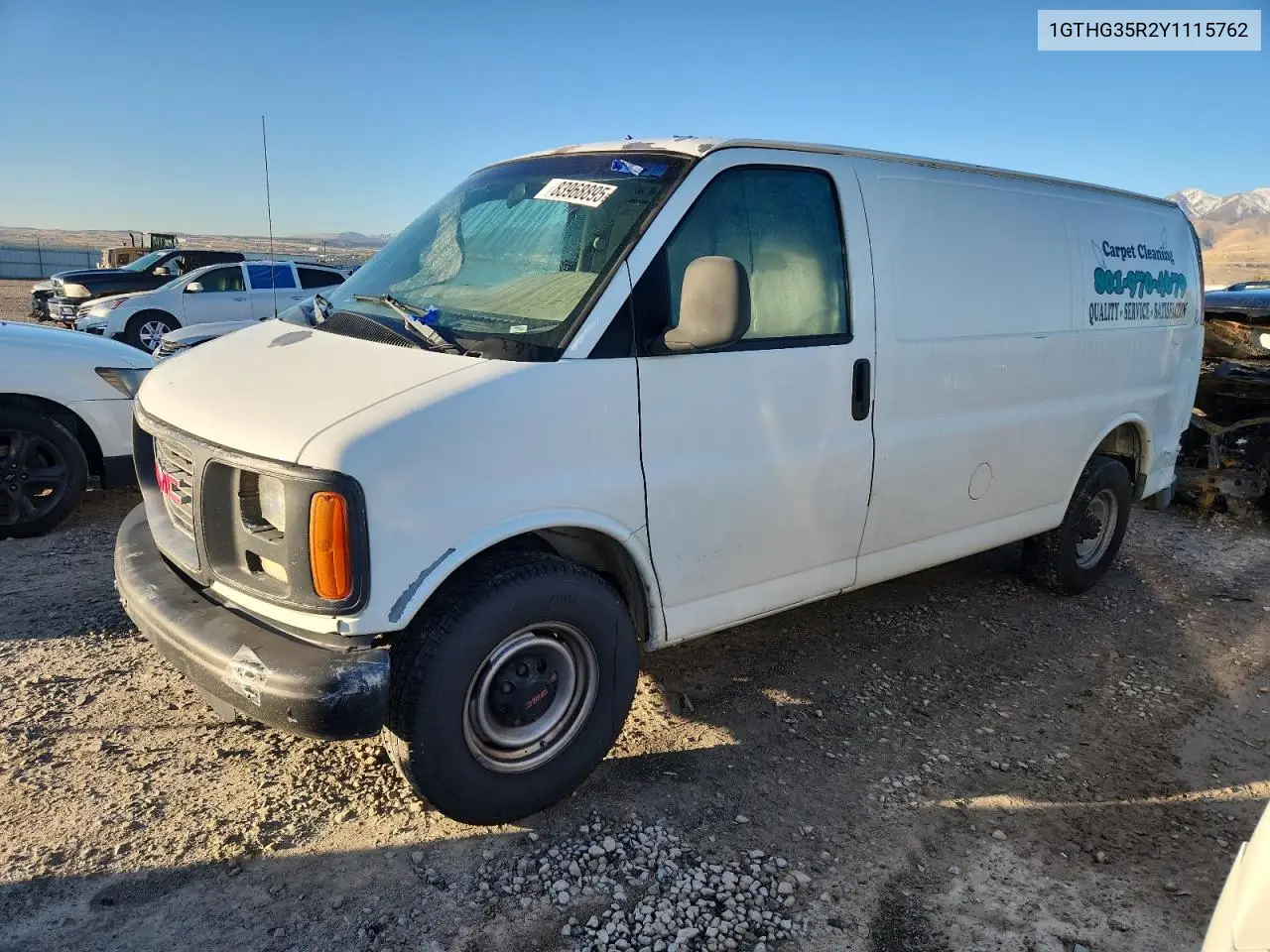 1GTHG35R2Y1115762 2000 GMC Savana G3500
