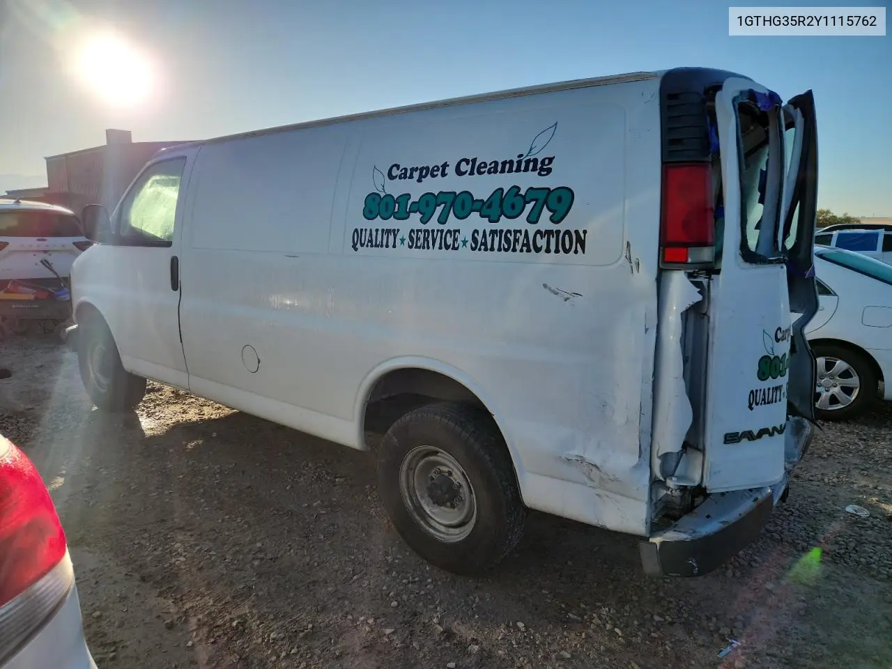 1GTHG35R2Y1115762 2000 GMC Savana G3500