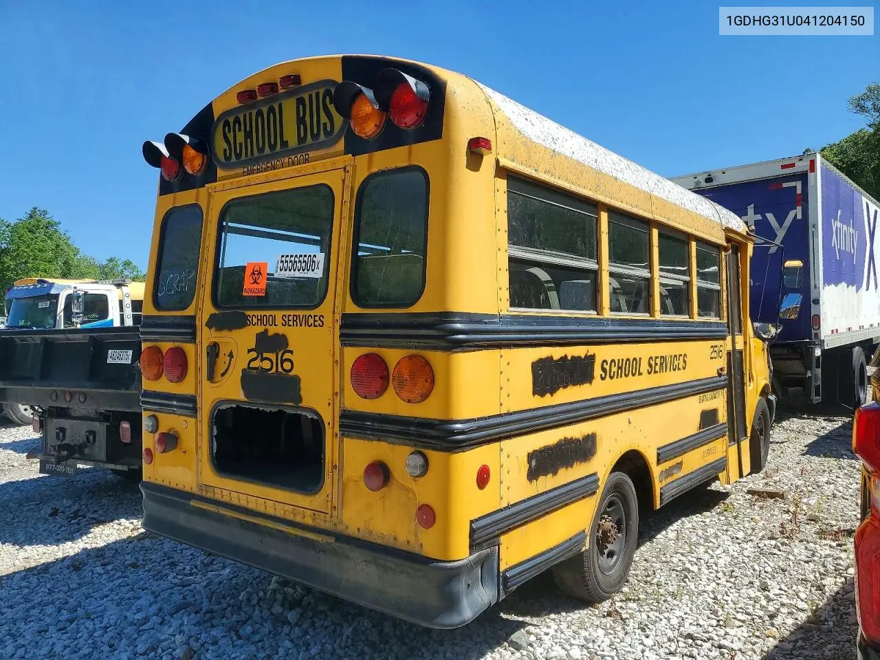 2004 GMC Savana Cutaway G3500 VIN: 1GDHG31U041204150 Lot: 55565506