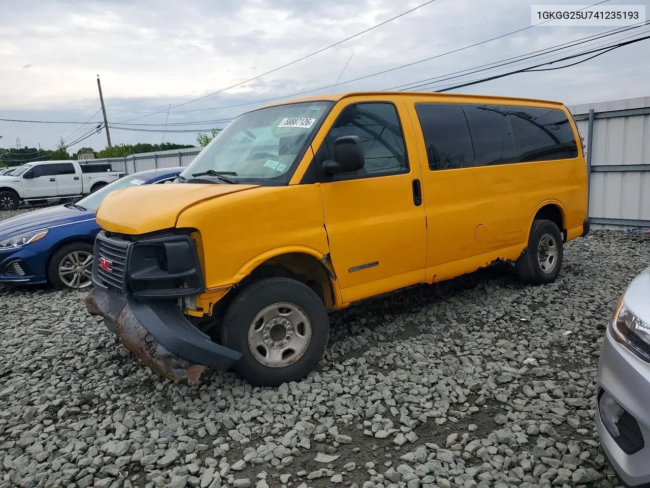 2004 GMC Savana G2500 VIN: 1GKGG25U741235193 Lot: 58887126