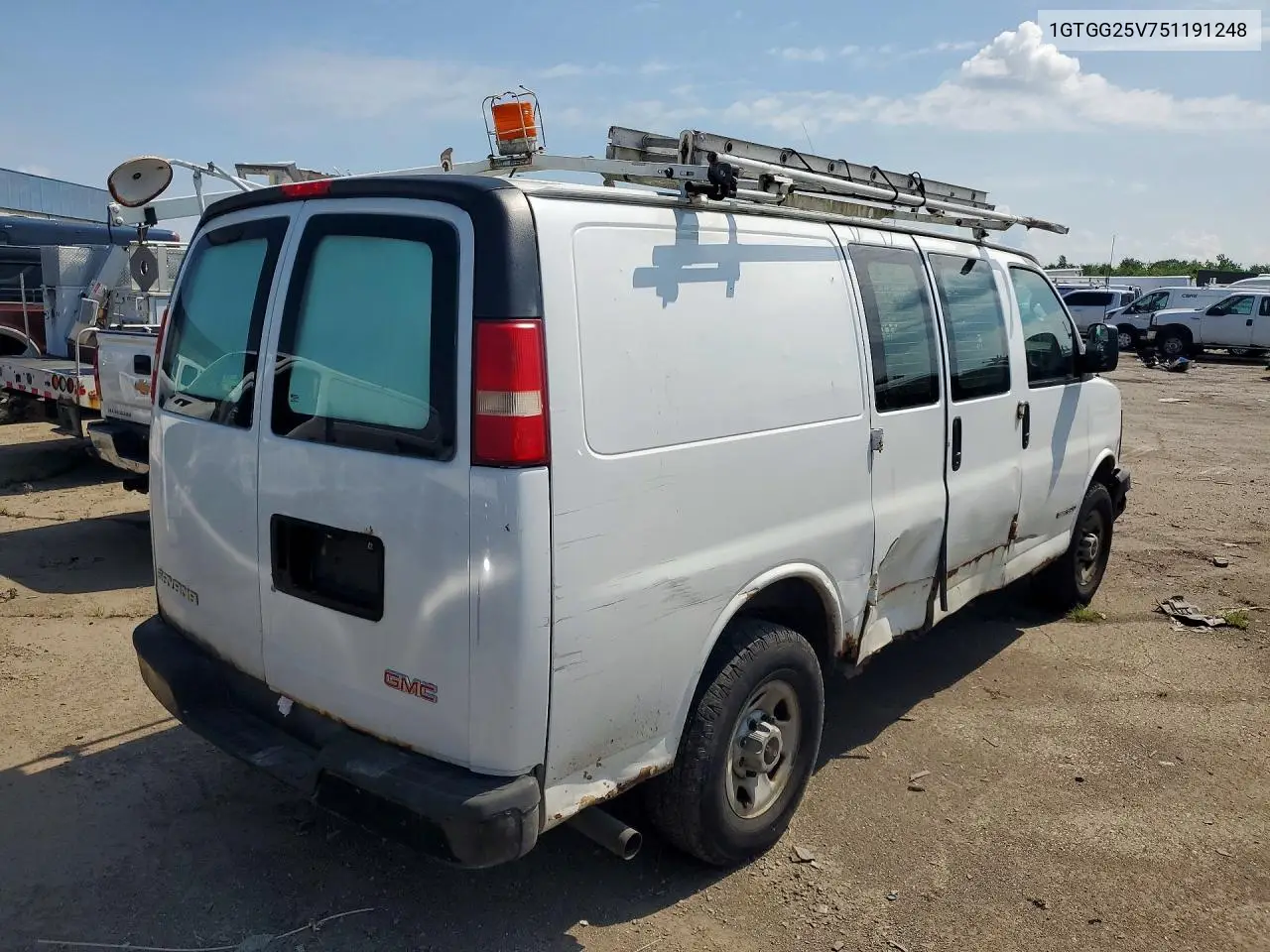 2005 GMC Savana G2500 VIN: 1GTGG25V751191248 Lot: 60015236