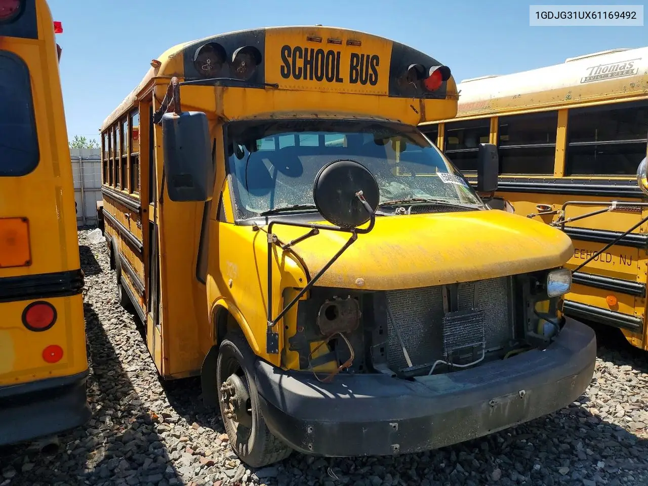 2006 GMC Savana Cut - School Bus VIN: 1GDJG31UX61169492 Lot: 55900556