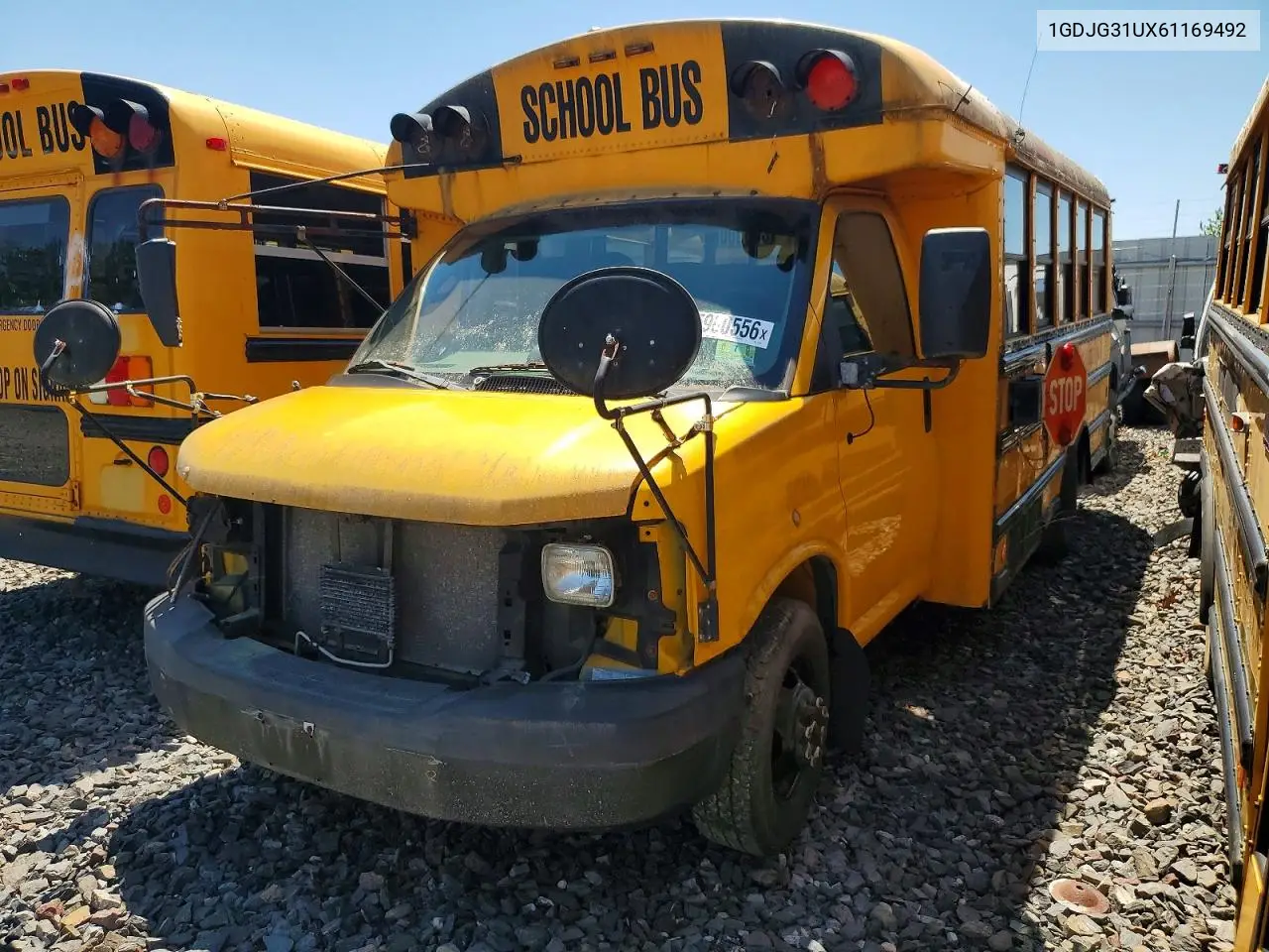 2006 GMC Savana Cut - School Bus VIN: 1GDJG31UX61169492 Lot: 55900556