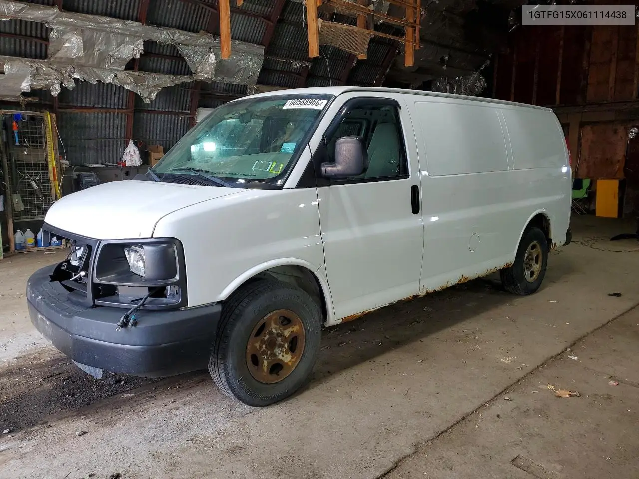 2006 GMC Savana 1500 Delivery Van VIN: 1GTFG15X061114438 Lot: 60588966