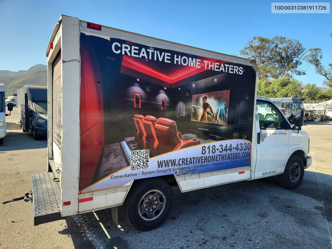 2008 GMC Savana Cutaway G3500 VIN: 1GDGG31C081911726 Lot: 60244446