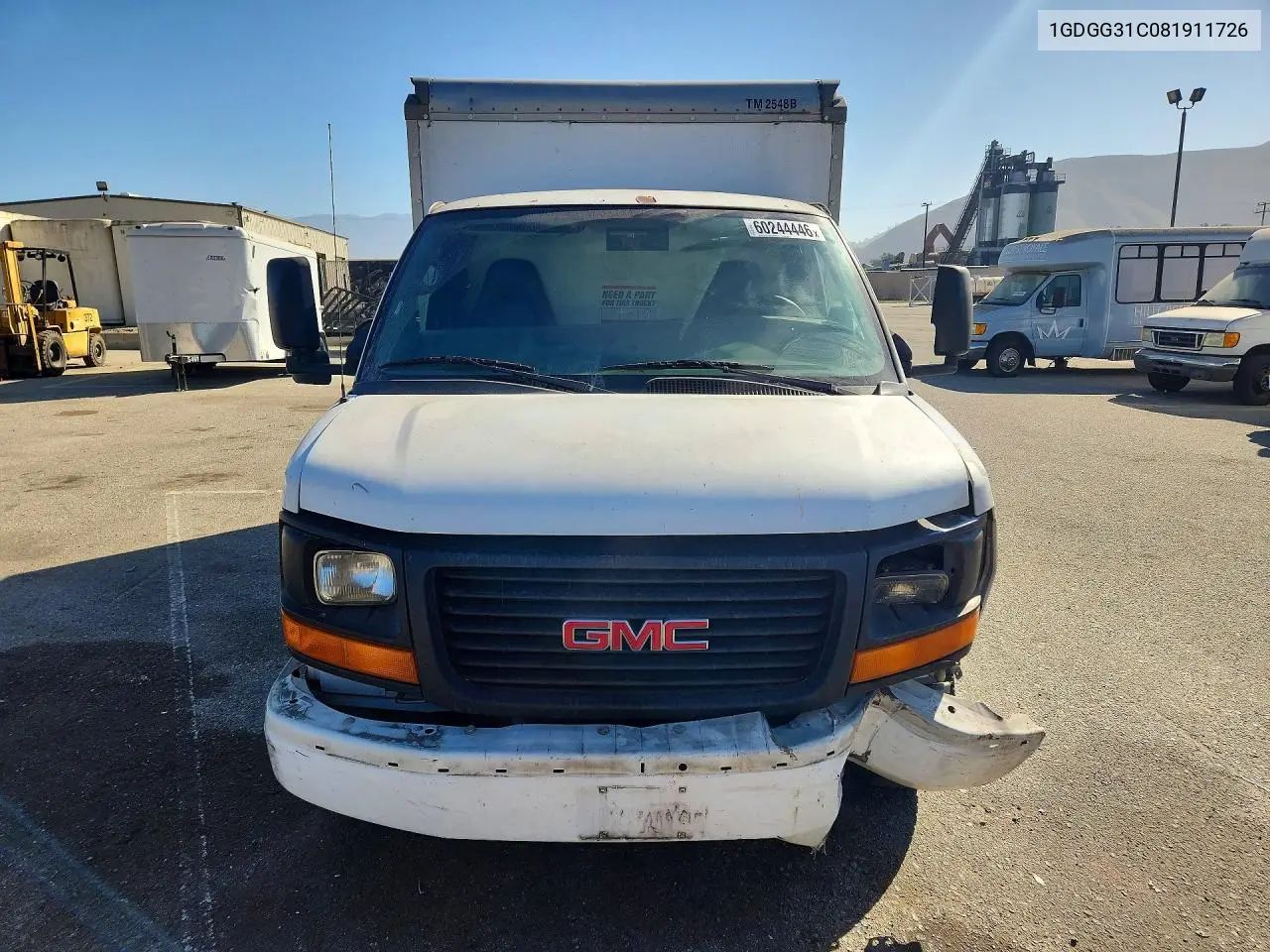 2008 GMC Savana Cutaway G3500 VIN: 1GDGG31C081911726 Lot: 60244446
