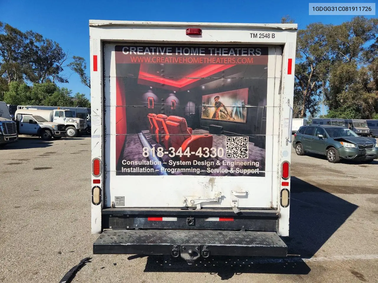 2008 GMC Savana Cutaway G3500 VIN: 1GDGG31C081911726 Lot: 60244446