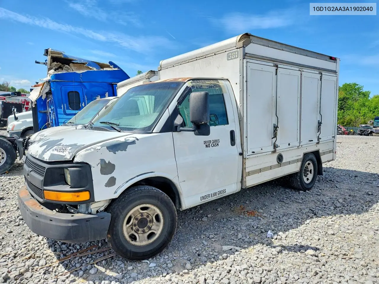 2010 GMC Savana Box Truck VIN: 1GD1G2AA3A1902040 Lot: 49449696