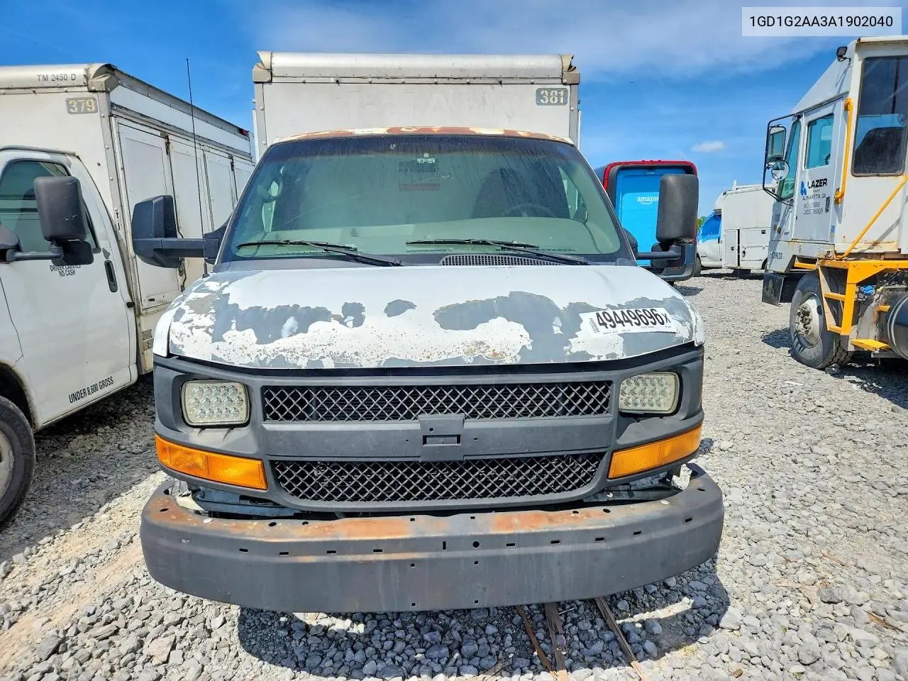 2010 GMC Savana Box Truck VIN: 1GD1G2AA3A1902040 Lot: 49449696