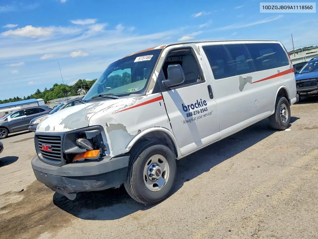 2010 GMC Savana G2500 Paratransit VIN: 1GDZGJBG9A1118560 Lot: 57757466