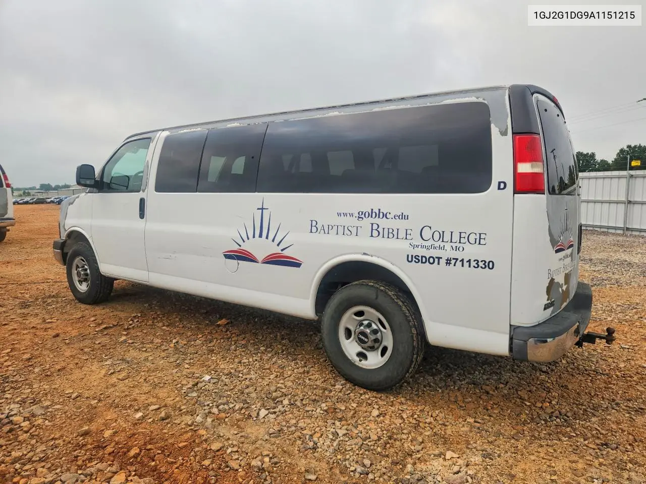 2010 GMC Savana G3500 Lt VIN: 1GJ2G1DG9A1151215 Lot: 58360026