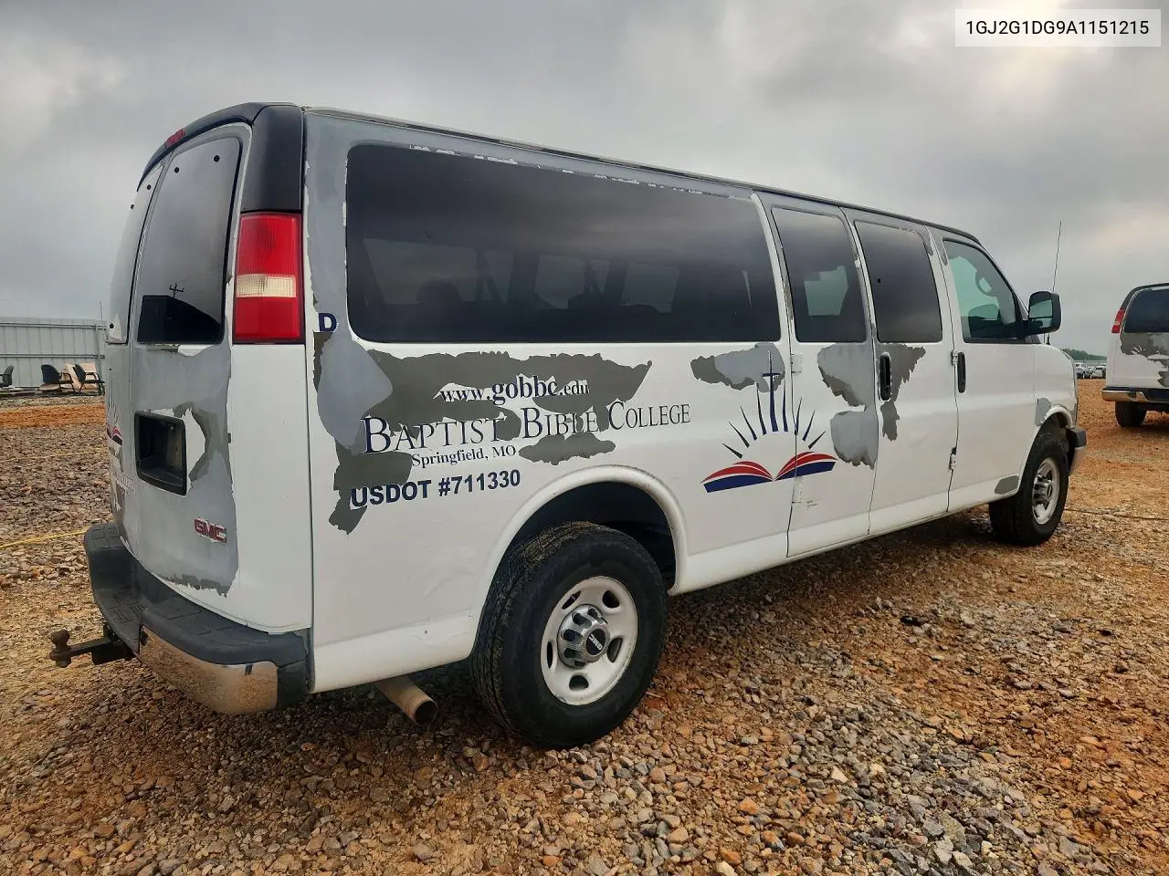 2010 GMC Savana G3500 Lt VIN: 1GJ2G1DG9A1151215 Lot: 58360026