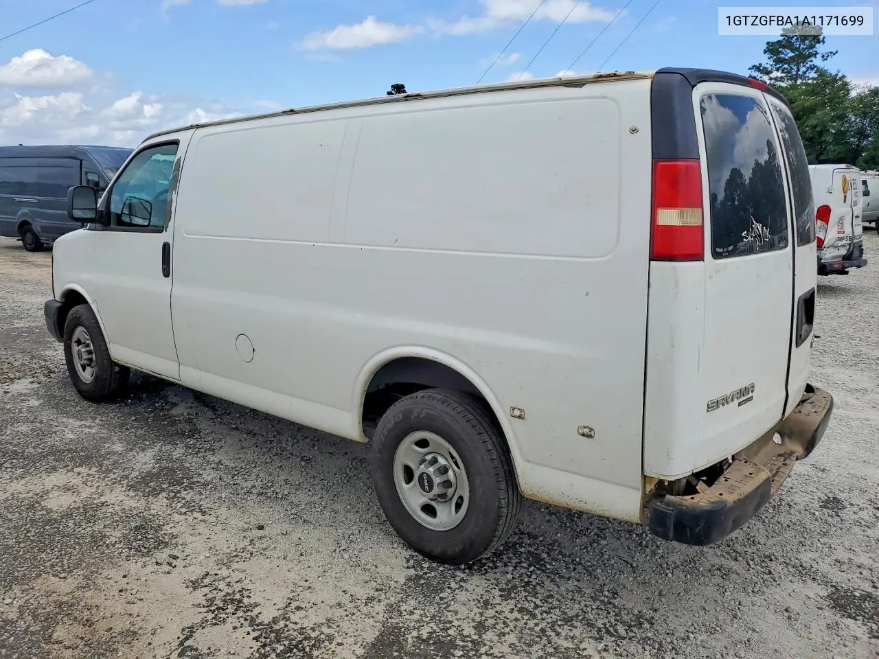2010 GMC Savana G2500 VIN: 1GTZGFBA1A1171699 Lot: 61190456