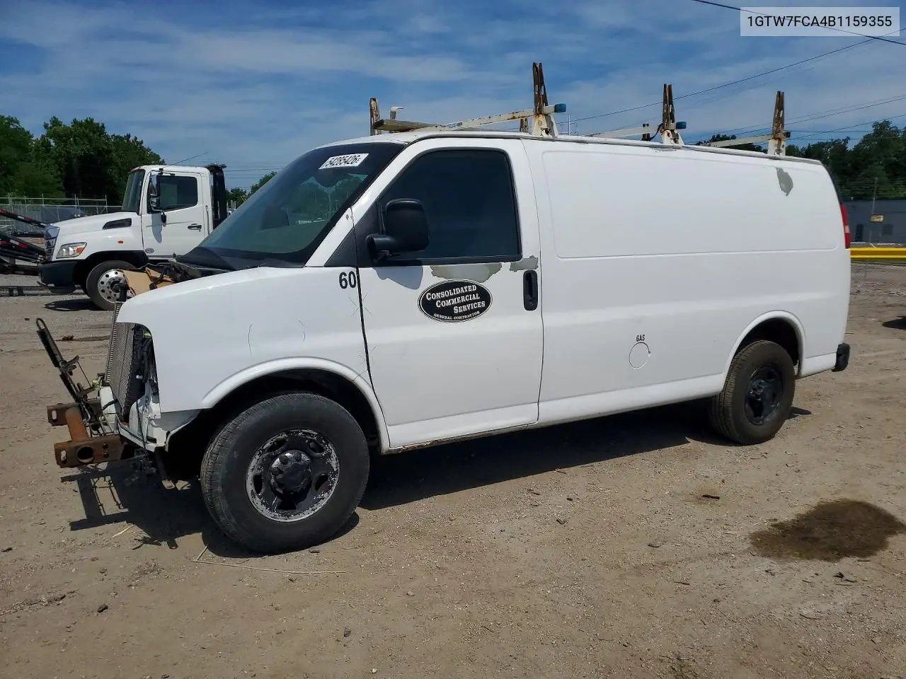 2011 GMC Savana Delivery Van VIN: 1GTW7FCA4B1159355 Lot: 54285426