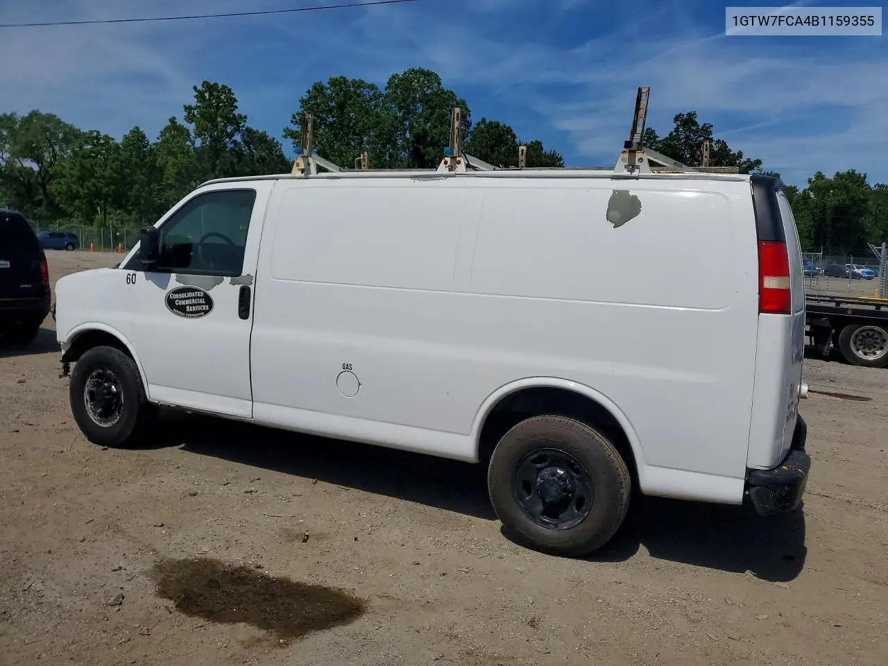 2011 GMC Savana Delivery Van VIN: 1GTW7FCA4B1159355 Lot: 54285426
