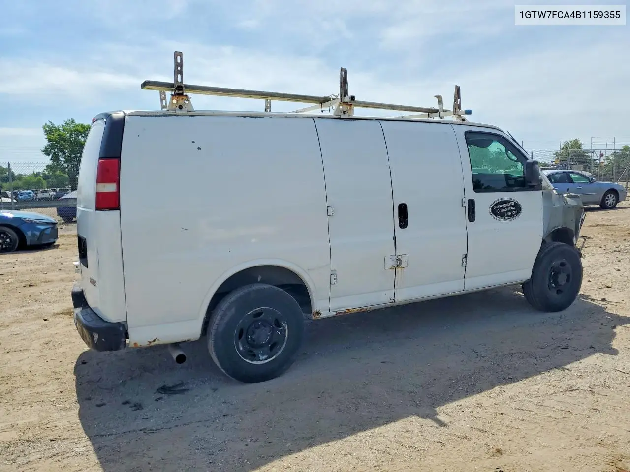 2011 GMC Savana Delivery Van VIN: 1GTW7FCA4B1159355 Lot: 54285426