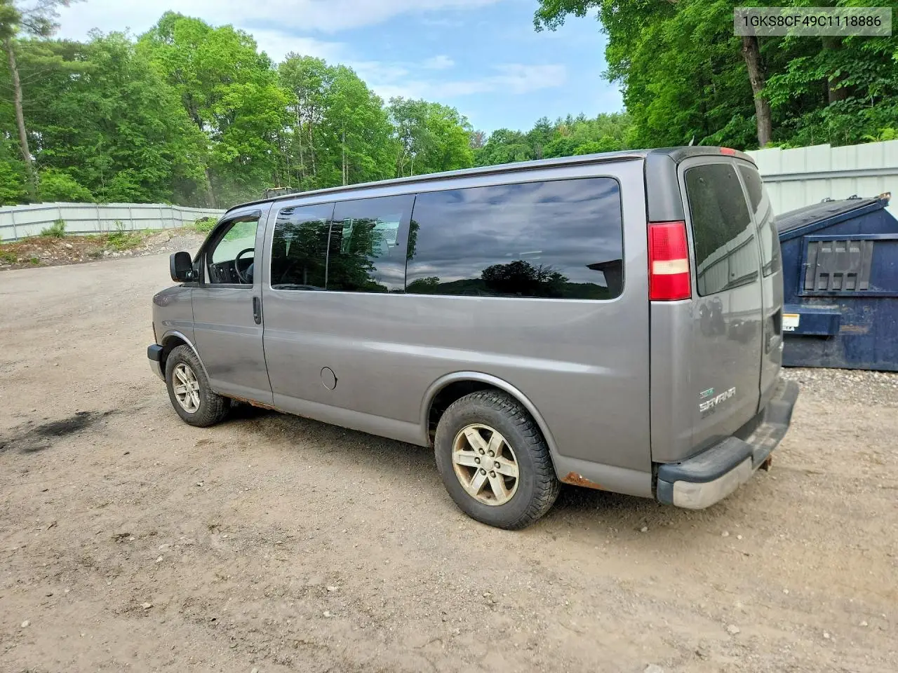 2012 GMC Savana G1500 Lt VIN: 1GKS8CF49C1118886 Lot: 56524926