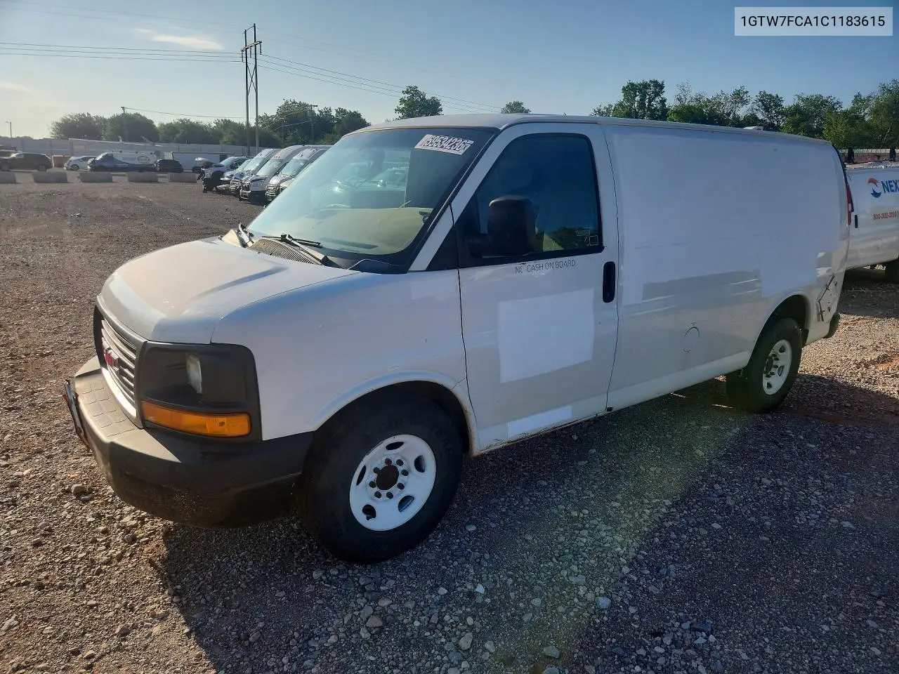 2012 GMC Savana 2500 Cargo Delivery Van VIN: 1GTW7FCA1C1183615 Lot: 59534236