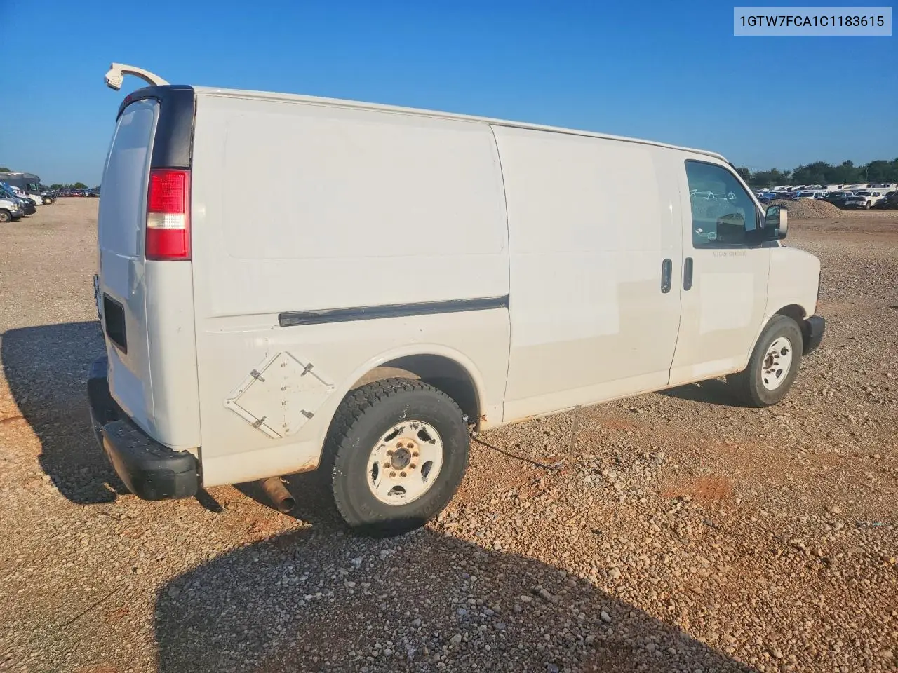 2012 GMC Savana 2500 Cargo Delivery Van VIN: 1GTW7FCA1C1183615 Lot: 59534236