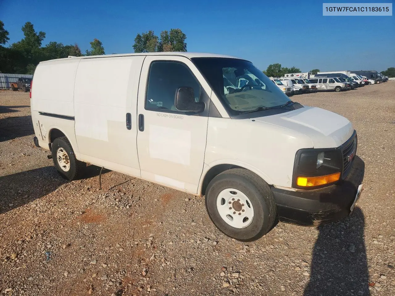 2012 GMC Savana 2500 Cargo Delivery Van VIN: 1GTW7FCA1C1183615 Lot: 59534236