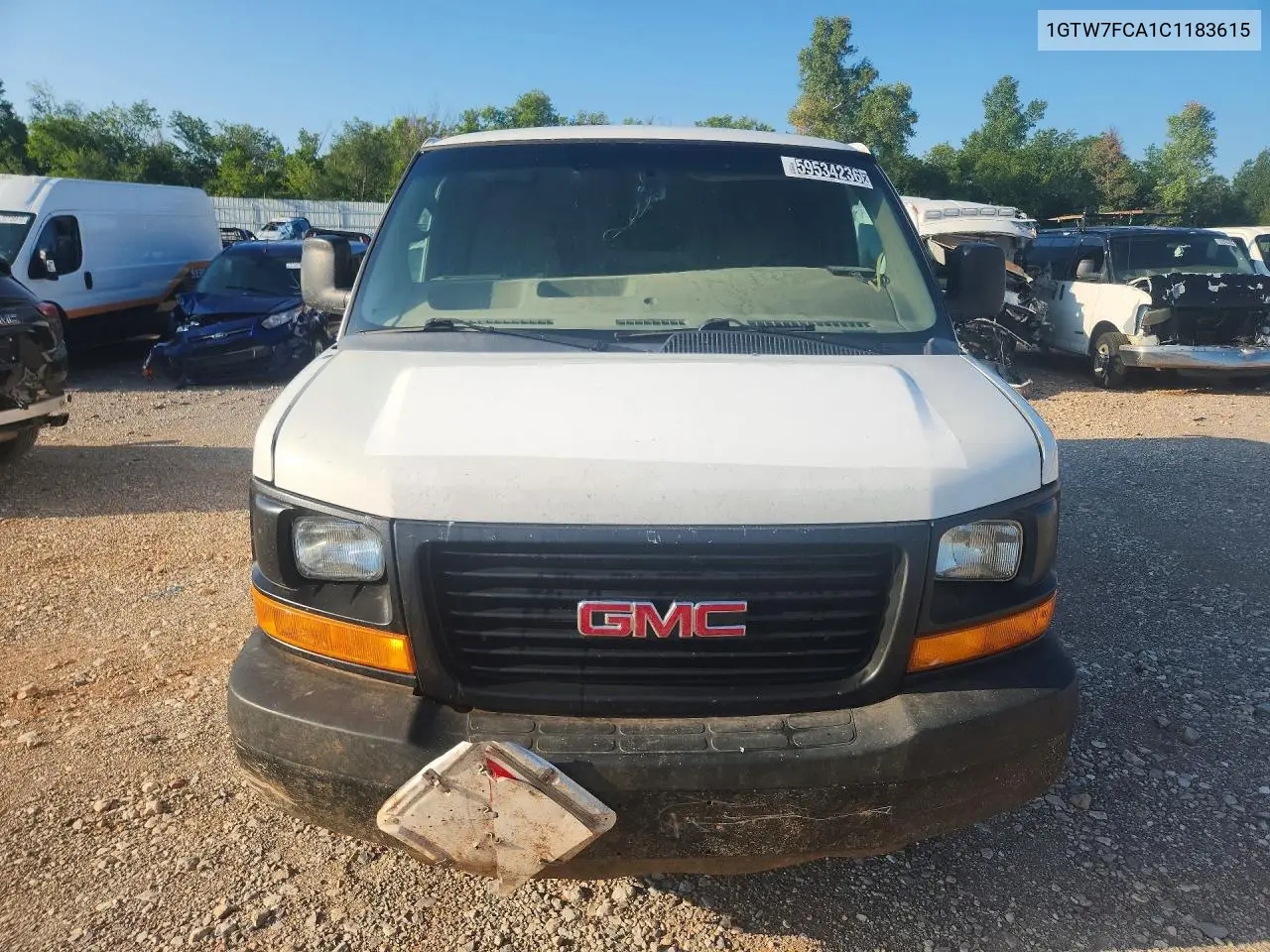 2012 GMC Savana 2500 Cargo Delivery Van VIN: 1GTW7FCA1C1183615 Lot: 59534236