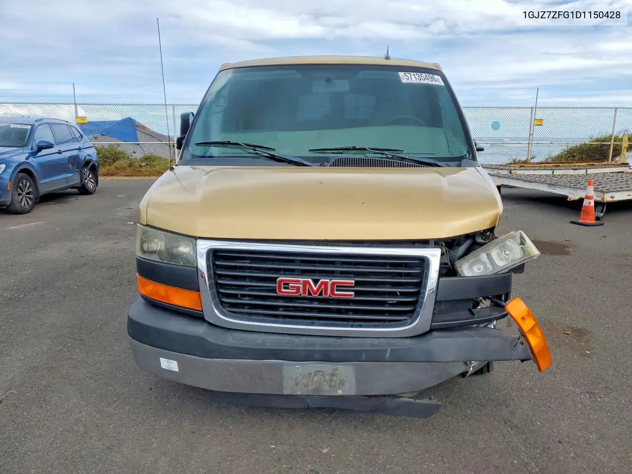 2013 GMC Savana G3500 Ls VIN: 1GJZ7ZFG1D1150428 Lot: 57135496