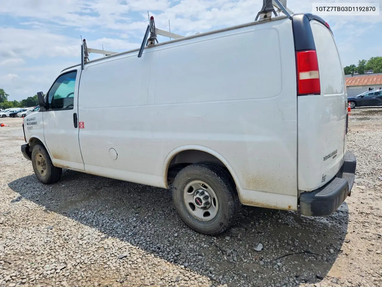 2013 GMC Savana G3500 VIN: 1GTZ7TBG3D1192870 Lot: 61594886