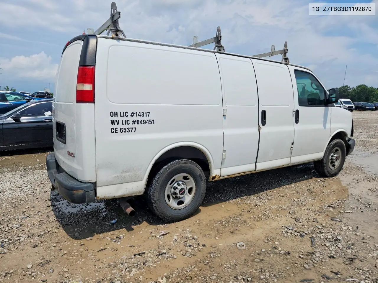 2013 GMC Savana G3500 VIN: 1GTZ7TBG3D1192870 Lot: 61594886