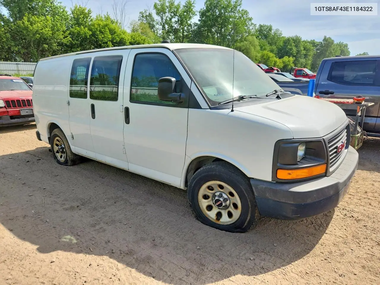 2014 GMC Savana 1500 Cargo Delivery Van VIN: 1GTS8AF43E1184322 Lot: 56133636