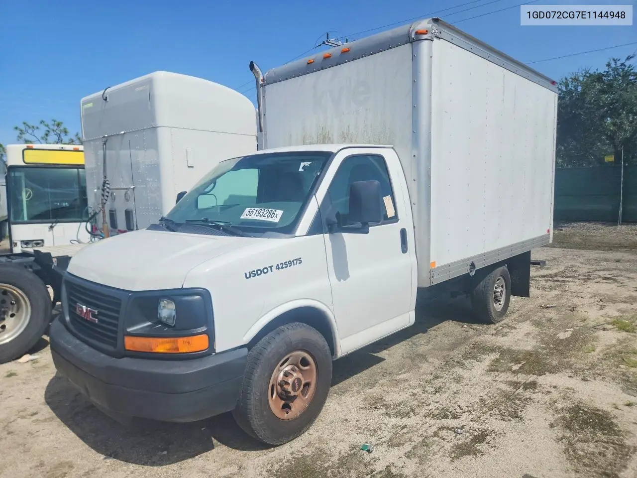 2014 GMC Savana Box Truck VIN: 1GD072CG7E1144948 Lot: 56193286